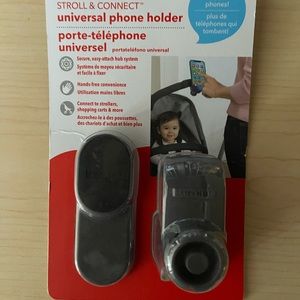 Universal phone holder for stroller